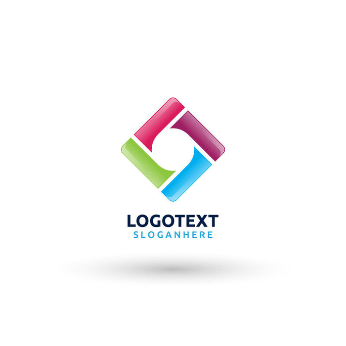 图标标识标志立体几何图形企业商标VI品牌LOGO设计模板AI矢量素材ai矢量模版下载