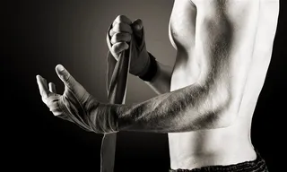 打拳击的人物素材