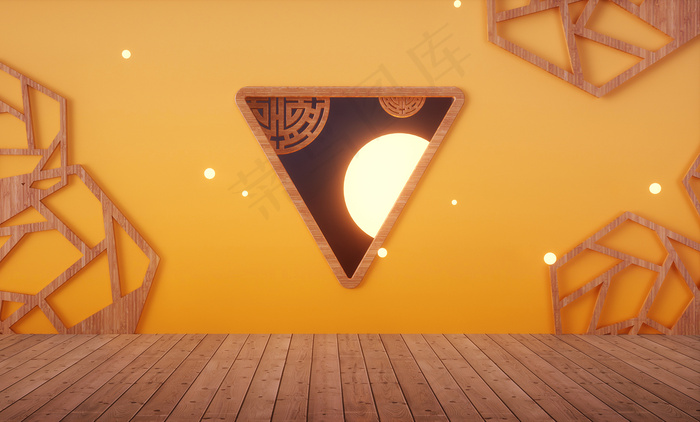 C4D电商场景模型渲染背景