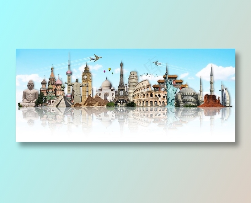 世界著名建筑图形