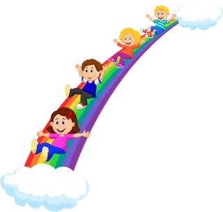 彩虹滑滑梯