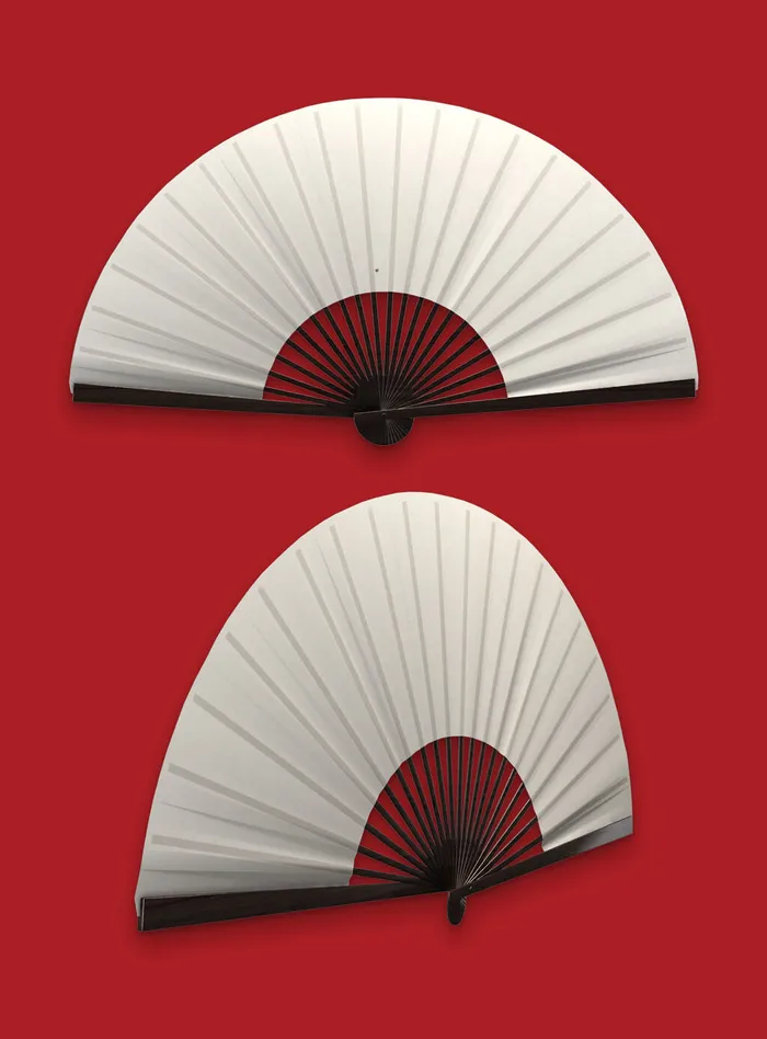 红色扇子样机