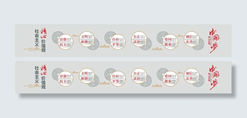 *核心价值观cdr矢量模版下载