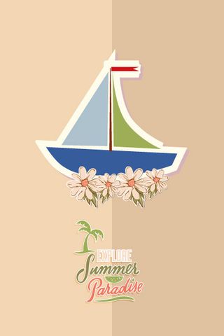 夏天海报|矢量|插画|扁平|风格