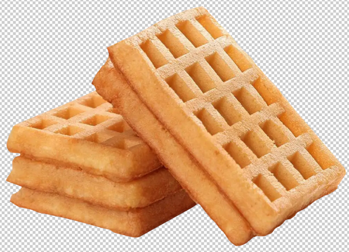 华夫饼免扣素材