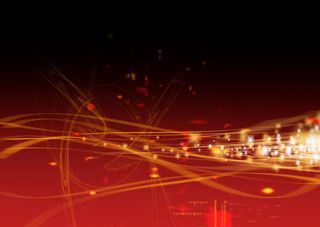 光线流线星光红色背景