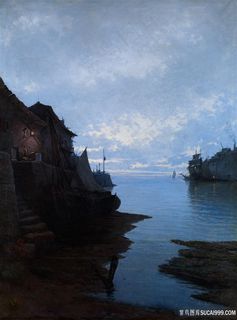 艾米里奥，海景油画风景画