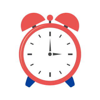 卡通矢量闹钟免抠png