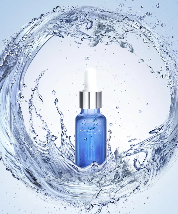 精美水润护肤品海报PSD分层素材(3815x4591)psd模版下载