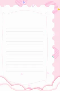 简洁信纸模板背景 简洁信纸模板背景