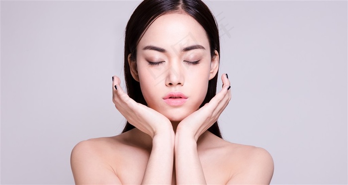 美女妆容美肤展示高清图