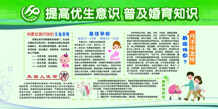 优生优育 婚育知识psd模版下载