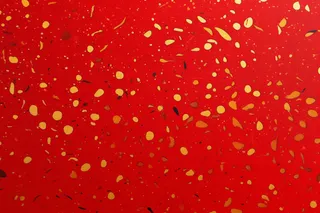 红色金点墨点喜庆节日背景