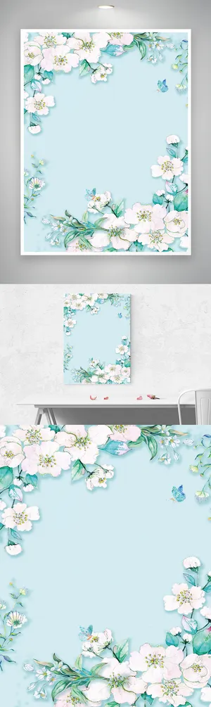 创意花草图片背景