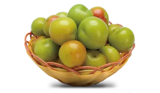 免抠一篮子李子元素