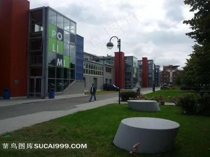 意大利酒店别墅建筑实景图花园小区