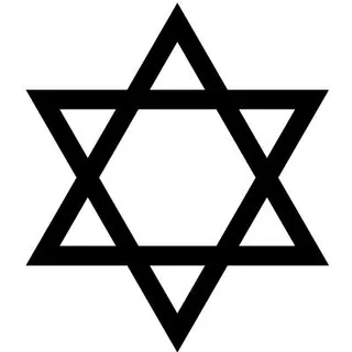 红大卫 PNG 犹太明星 PNG免抠