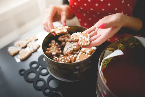 圣诞手工烘烤饼干图片 圣诞手工烘烤饼干图片