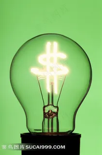 白色灯泡高清图片