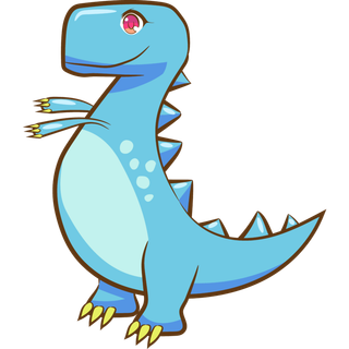 卡通恐龙生日宝宝宴派对素材恐龙派对免扣素材