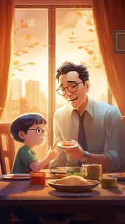 父亲 父亲节 温馨 坚强 爱护 关怀 教育 快乐 幸福 父爱