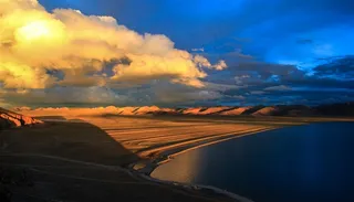 海边的夕阳彩霞风景图片