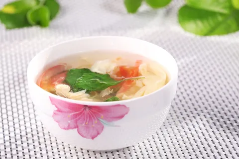 荆芥西红柿鸡蛋汤 (2)