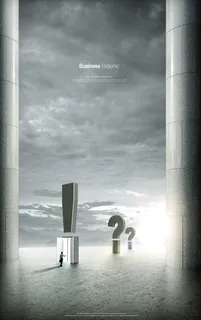 大气建筑空间高端商务海报PSD分层素材