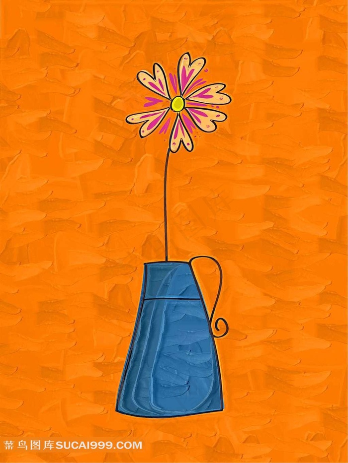 卡通花朵装饰画
