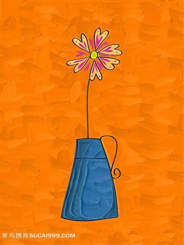 卡通花朵装饰画