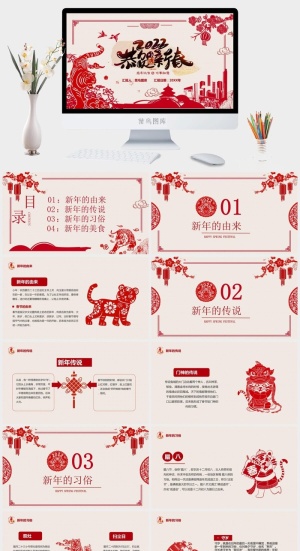新年PPT虎年2022虎年PPT预览图