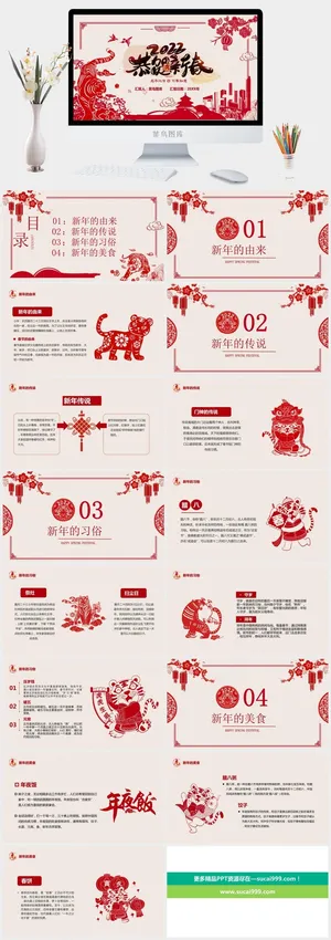 新年PPT虎年2022虎年PPT预览图