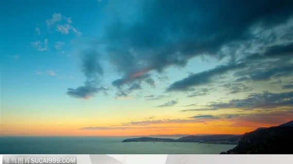 美丽天空-夕阳下漂亮的海岸 美丽天空-夕阳下漂亮的海岸