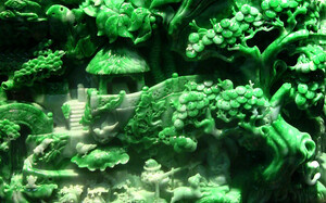 雕塑玉雕背景风景 雕塑玉雕背景风景