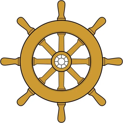 PNG船轮舵免抠(768x768)