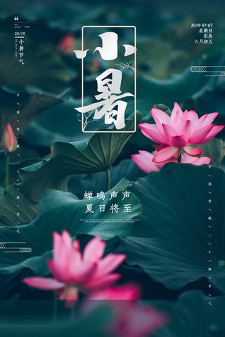 小暑 小暑活动海报
