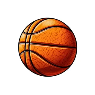 卡通篮球元素