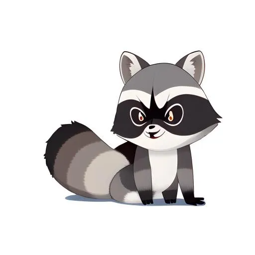 浣熊动物免抠(2048x2048)