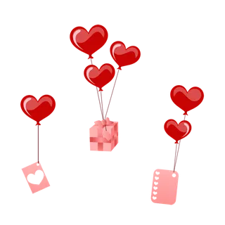 起舞情人节气球