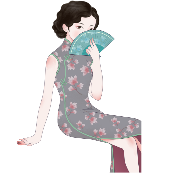 传统旗袍美女 (79)