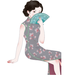 传统旗袍美女 (79)