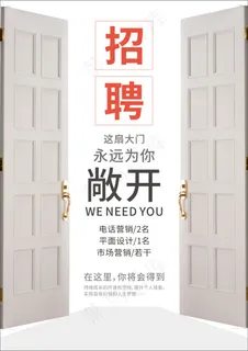 创意招聘海报