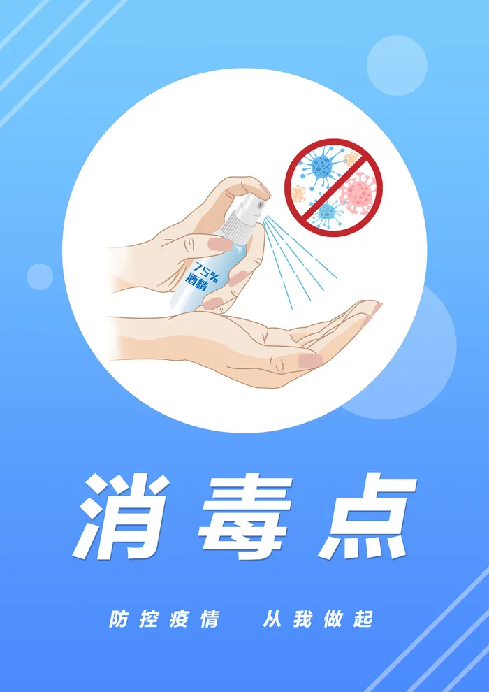 防疫    消毒点psd模版下载