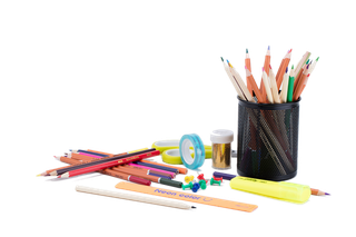 笔筒工具实物少儿兴趣班素材