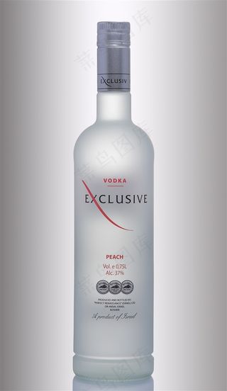 国外的白色的酒瓶