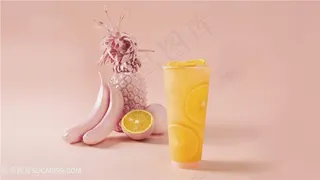 鲜橙果茶饮品果汁饮料图片