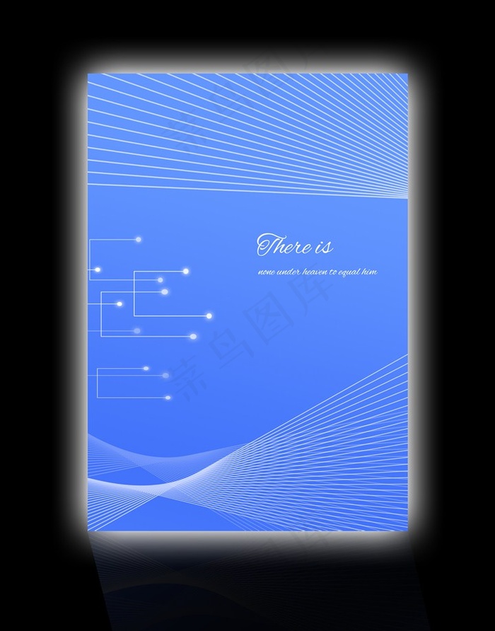 蓝色科技背景展板