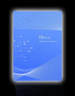 蓝色科技背景展板