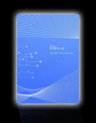 蓝色科技背景展板