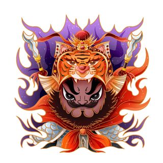 PNG免扣2022虎年新年春节元旦卡通老虎形象图片插画PSD设计素材